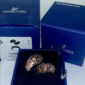Swarovski Champagne Louise Ring 55
